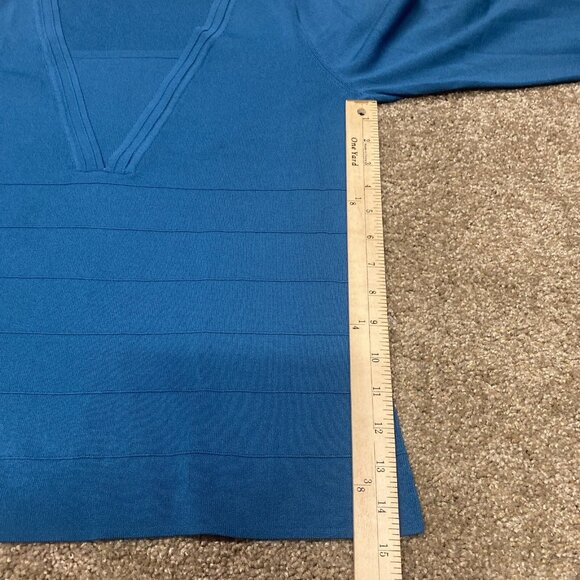 Spence Turquoise Teal Career Wear Blouse Mock Camisole Women Large Mature - Picture 10 of 11